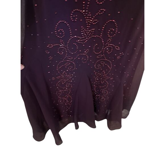 Vintage Drapers & Damous 2-Piece Jacket & Formal Purple Dress/Jacket  8 - Picture 6 of 9